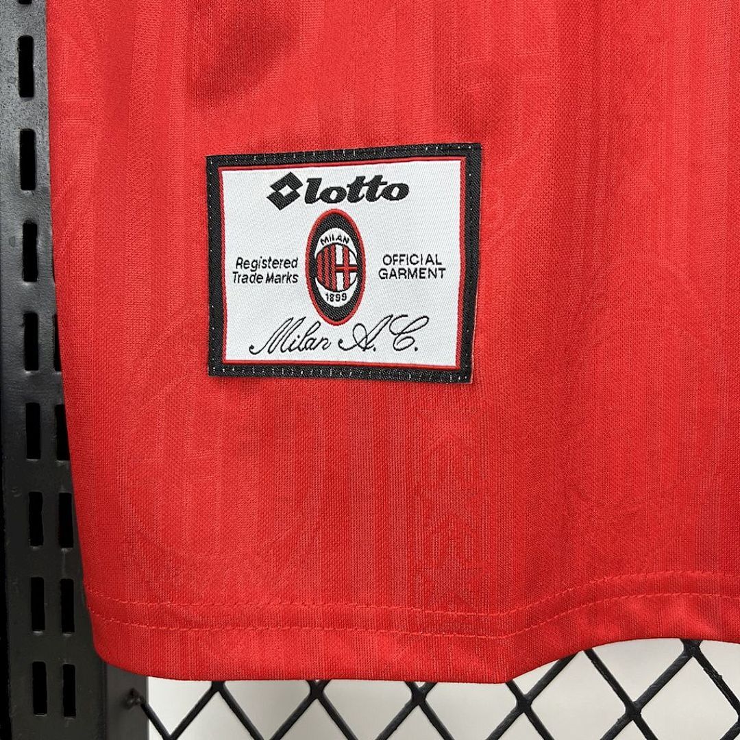 Tifoso Store Milan 1997/98 Maglia Rossa Fan Opel Lotto