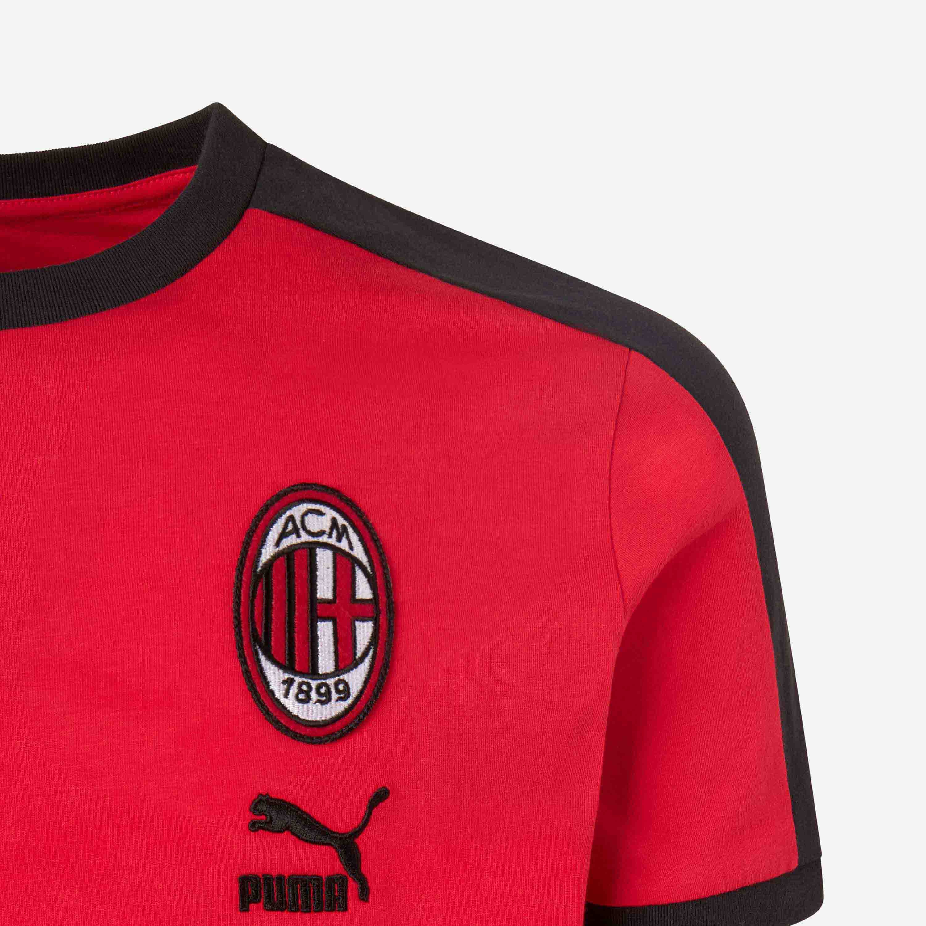 AC Milan Heritage Collection T-Shirt maglia cotone rossa