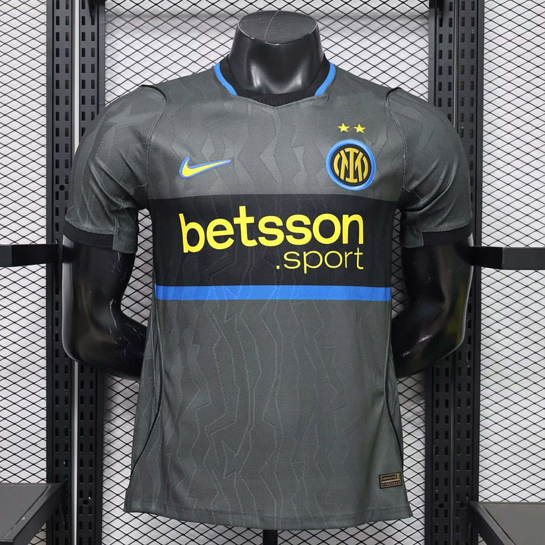 Inter Terza Maglia 2026/27 Player maglia calcio antracite fascia nera