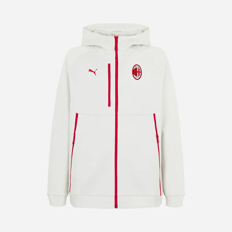AC Milan Pumatech 2026/27 giacca bianca cappuccio