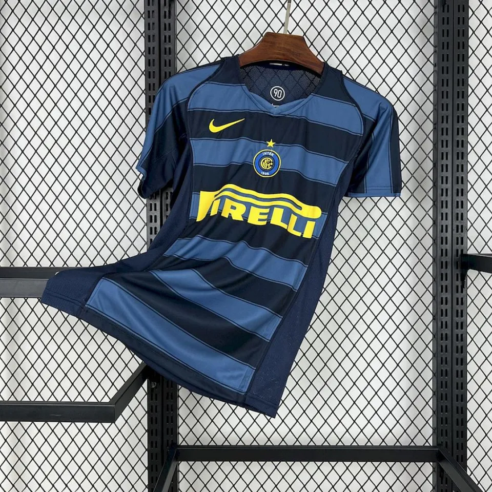 Tifoso Store Inter 2004/05 Terza Maglia calcio strisce blu