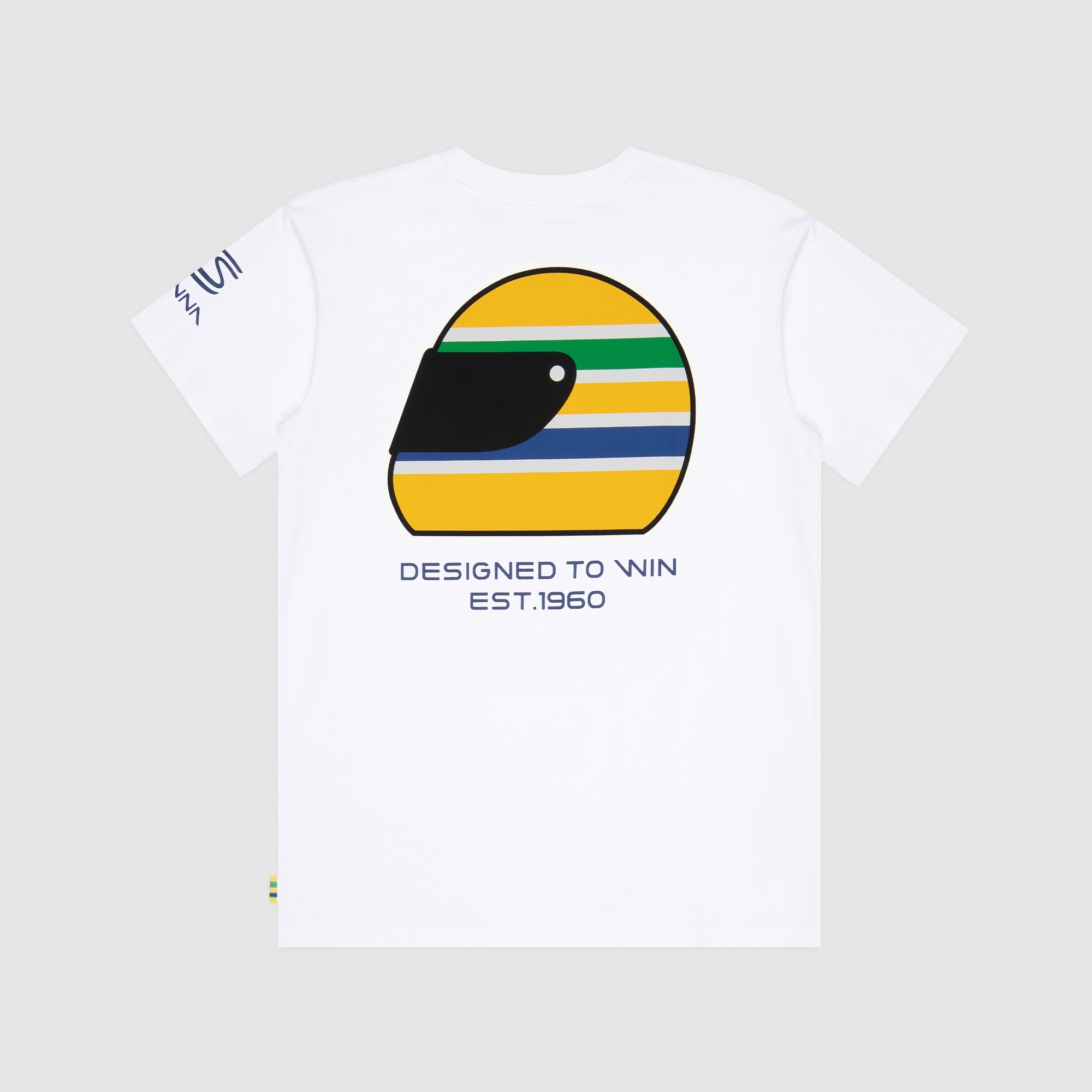 Senna Legacy Helmet Tee maglia cotone bianca