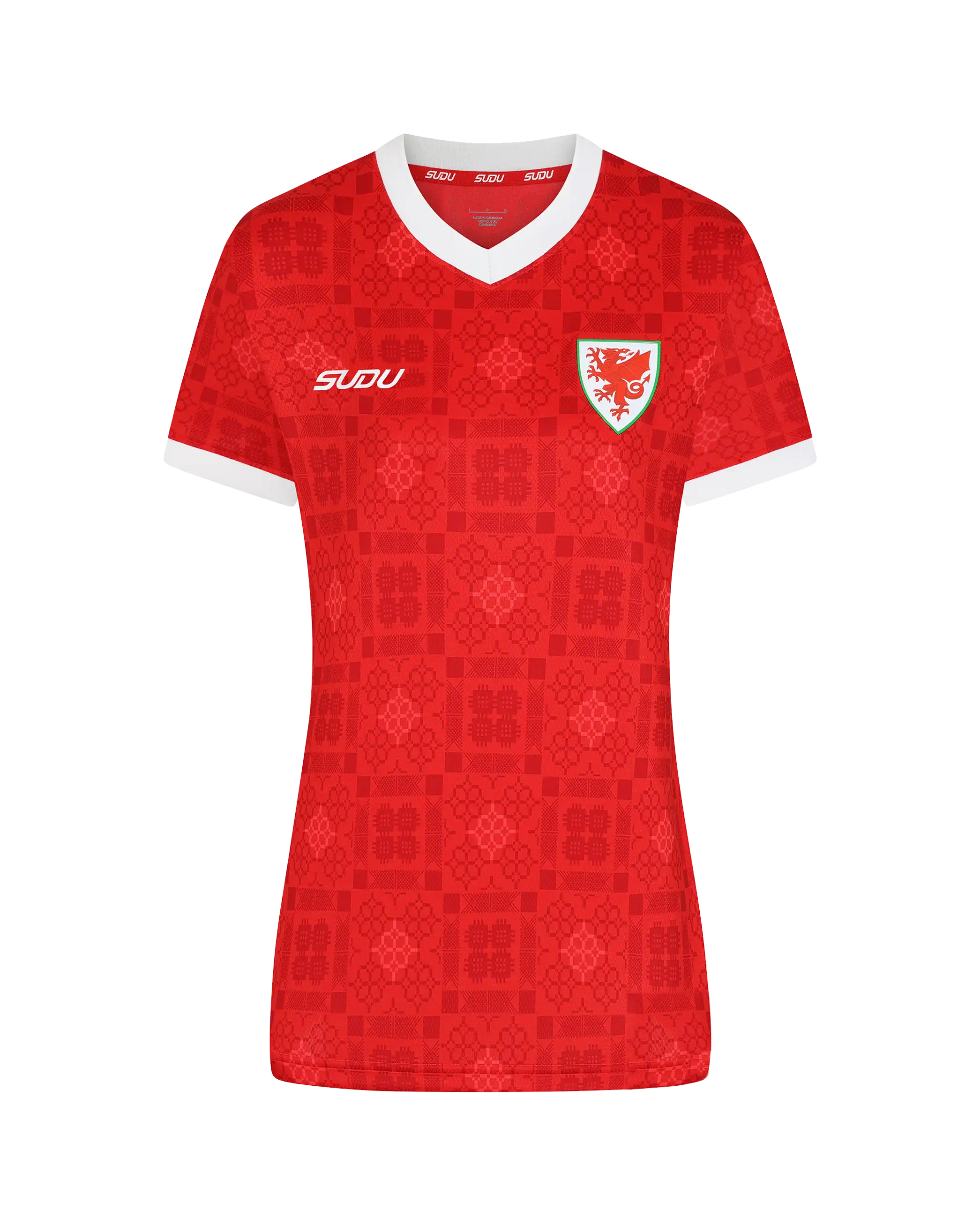 Wales SUDU 2026-28 Home maglia calcio rossa donna 12