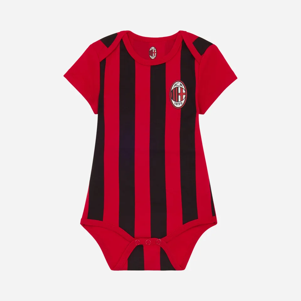 AC Milan Red&Black body neonato rosso nero