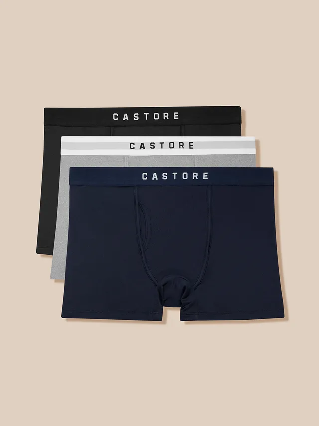Twente Castore Active Boxer Grigio L 3 Pezzi Elastico