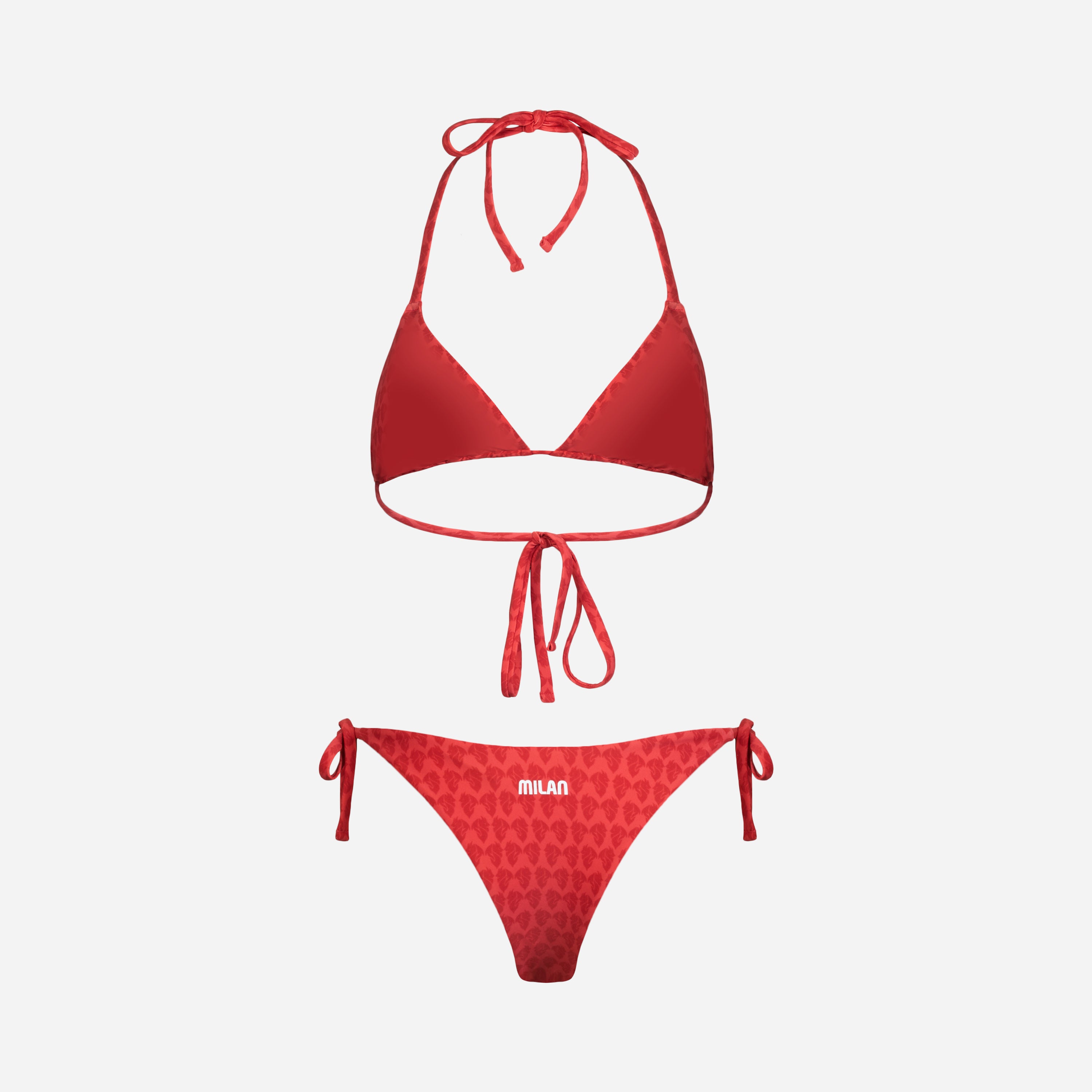 Milan Devil Bikini costume mare rosso taglia M brasiliana