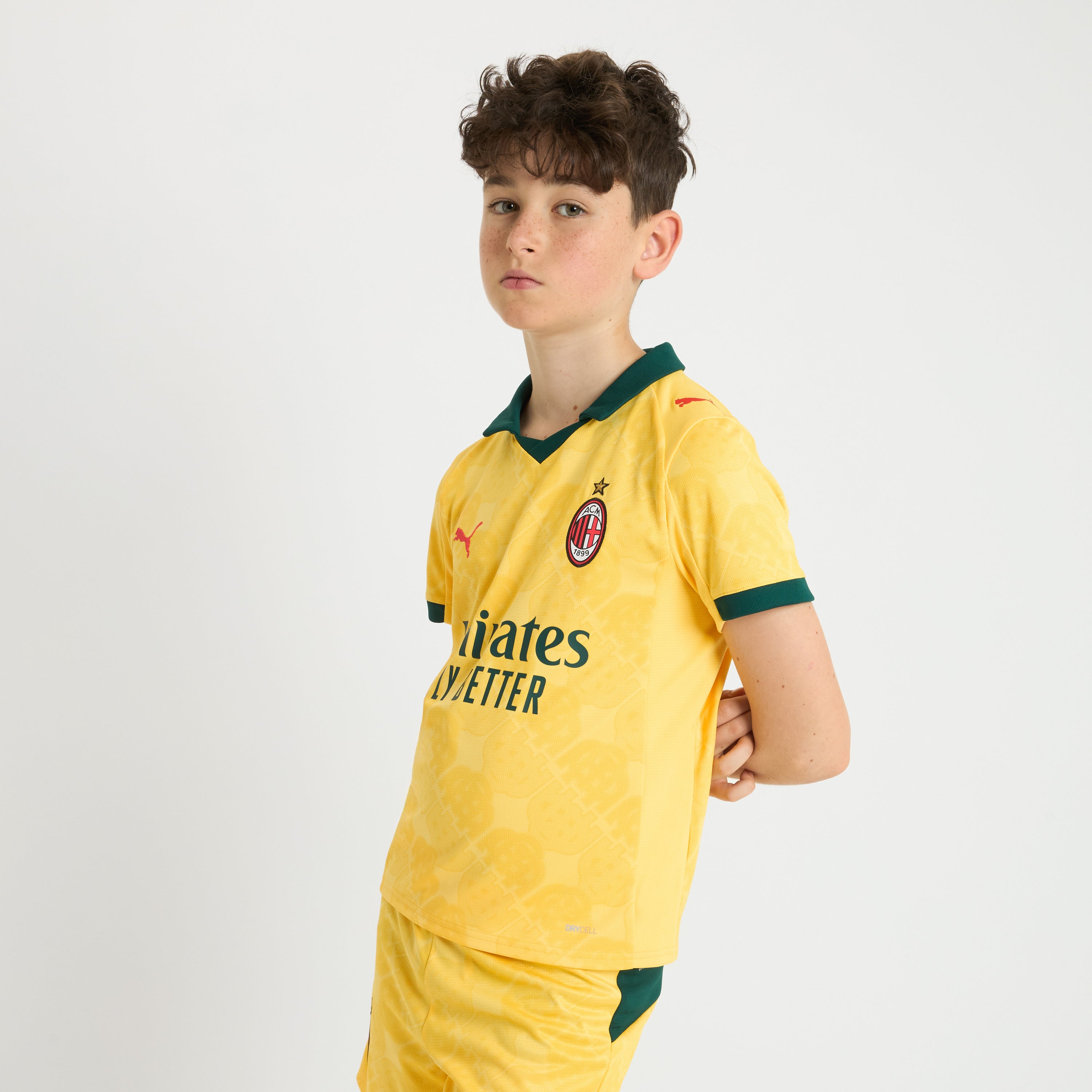 AC Milan Third 2025/26 Maglia Bambino Gialla 8 Anni