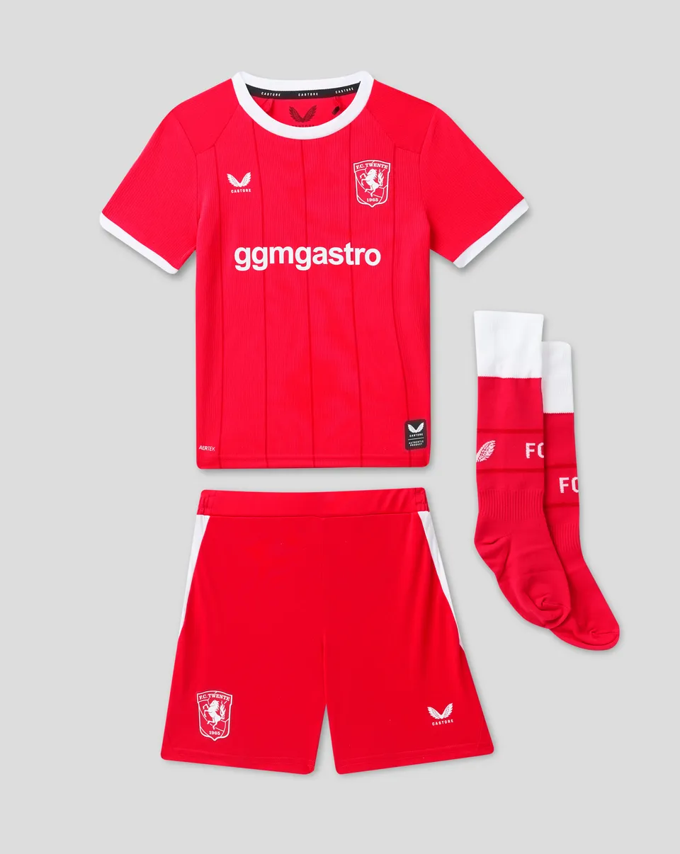 FC Twente Bambini Maglia Home 26/27 Rossa Traspirante