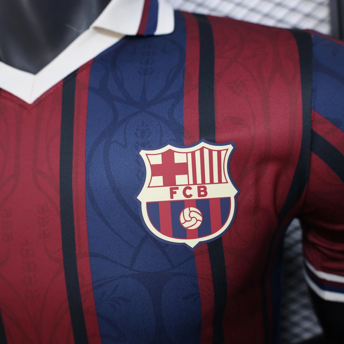 Barcellona 125 Anniversario maglia giocatore granata blu S-XXL