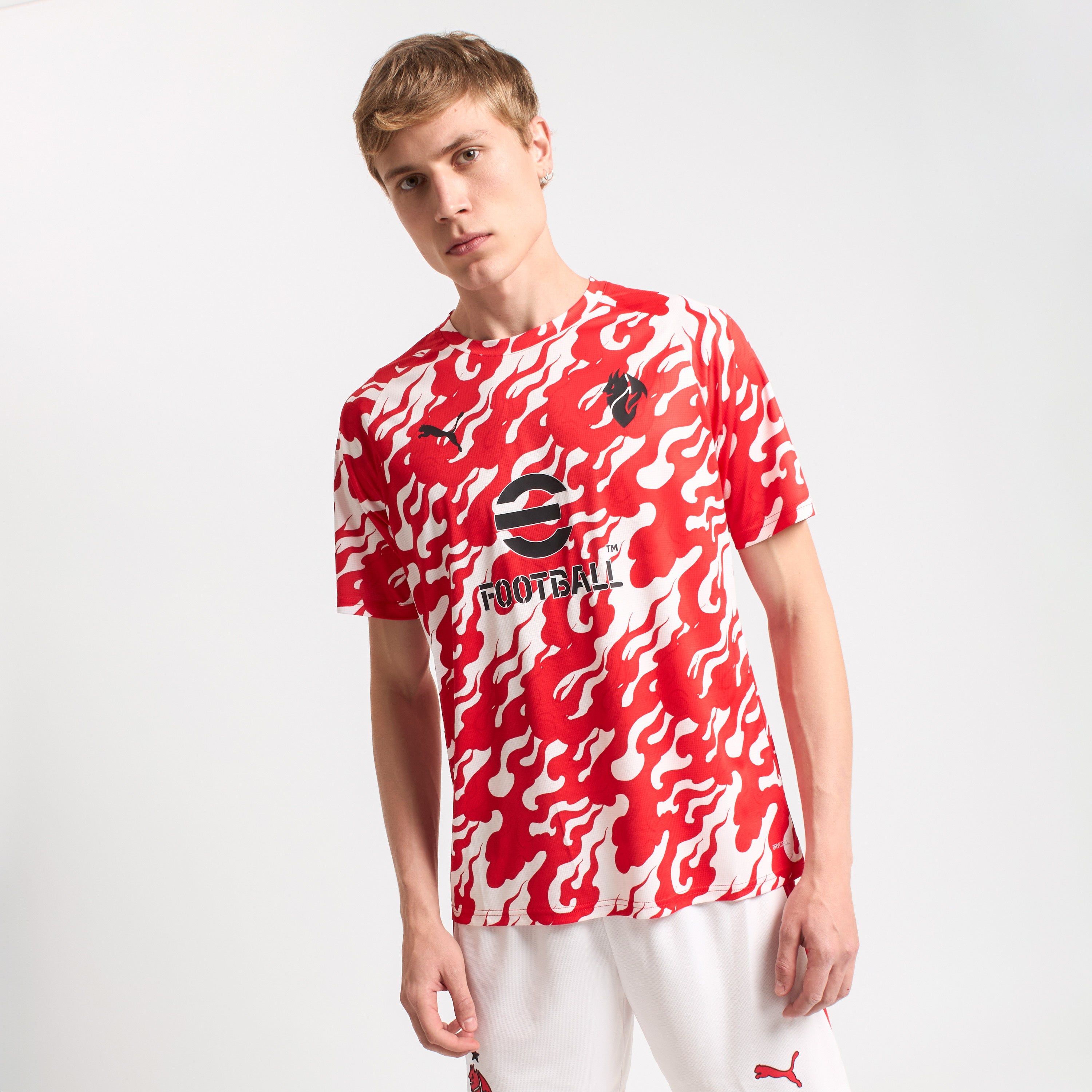 AC Milan Allenamento Prematch 2025/26 maglia rosso bianco traspirante