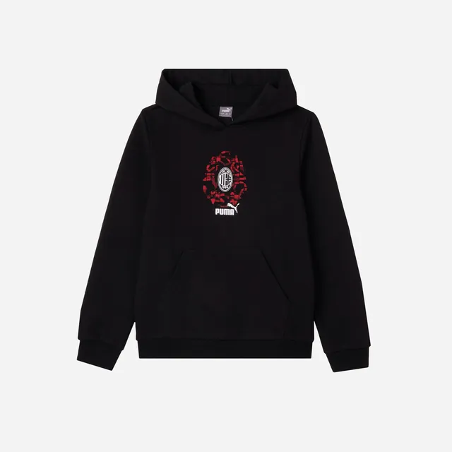 AC Milan Felpe felpa cappuccio Culture nera bambini