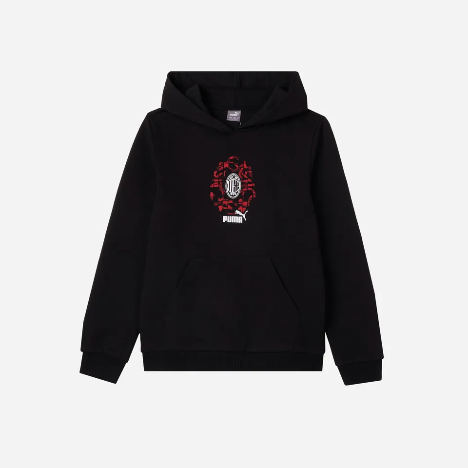 AC Milan Felpe felpa cappuccio Culture nera bambini