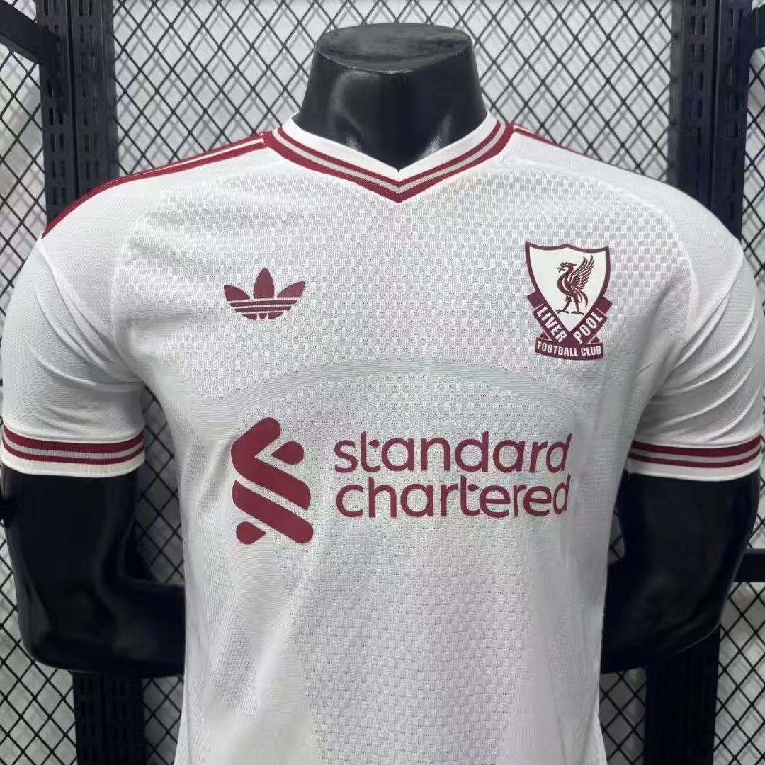 Liverpool 2026/27 seconda maglia gara player bianca S-XXL