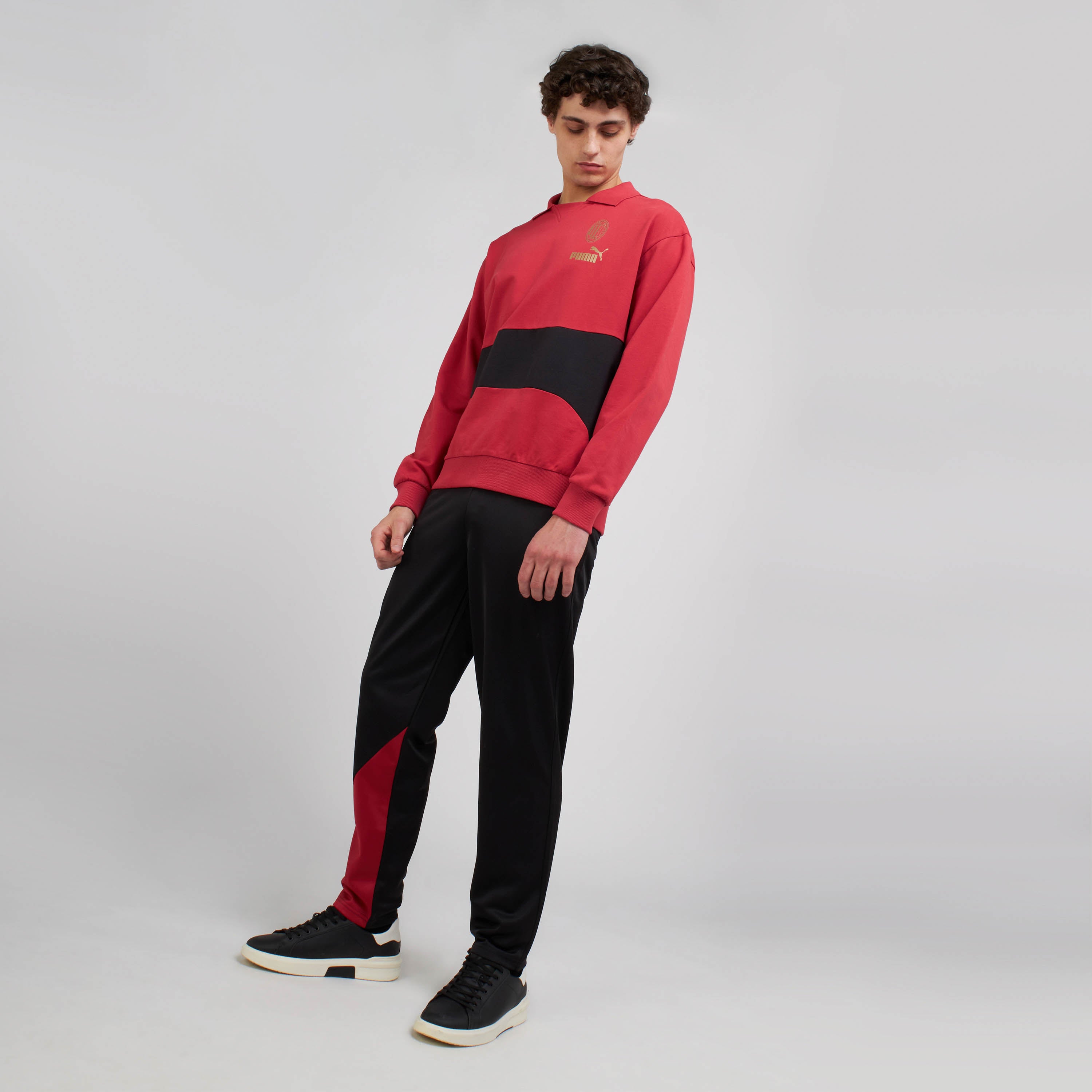 AC Milan Culture Felpa Polo Hoodie Puma Grafica Uomo