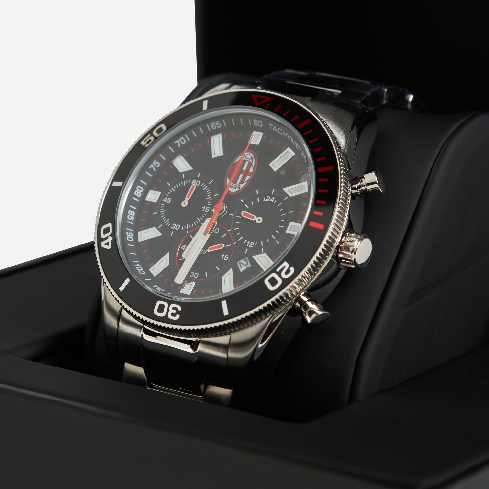 AC Milan Accessori Milan Steel Watch orologio acciaio nero