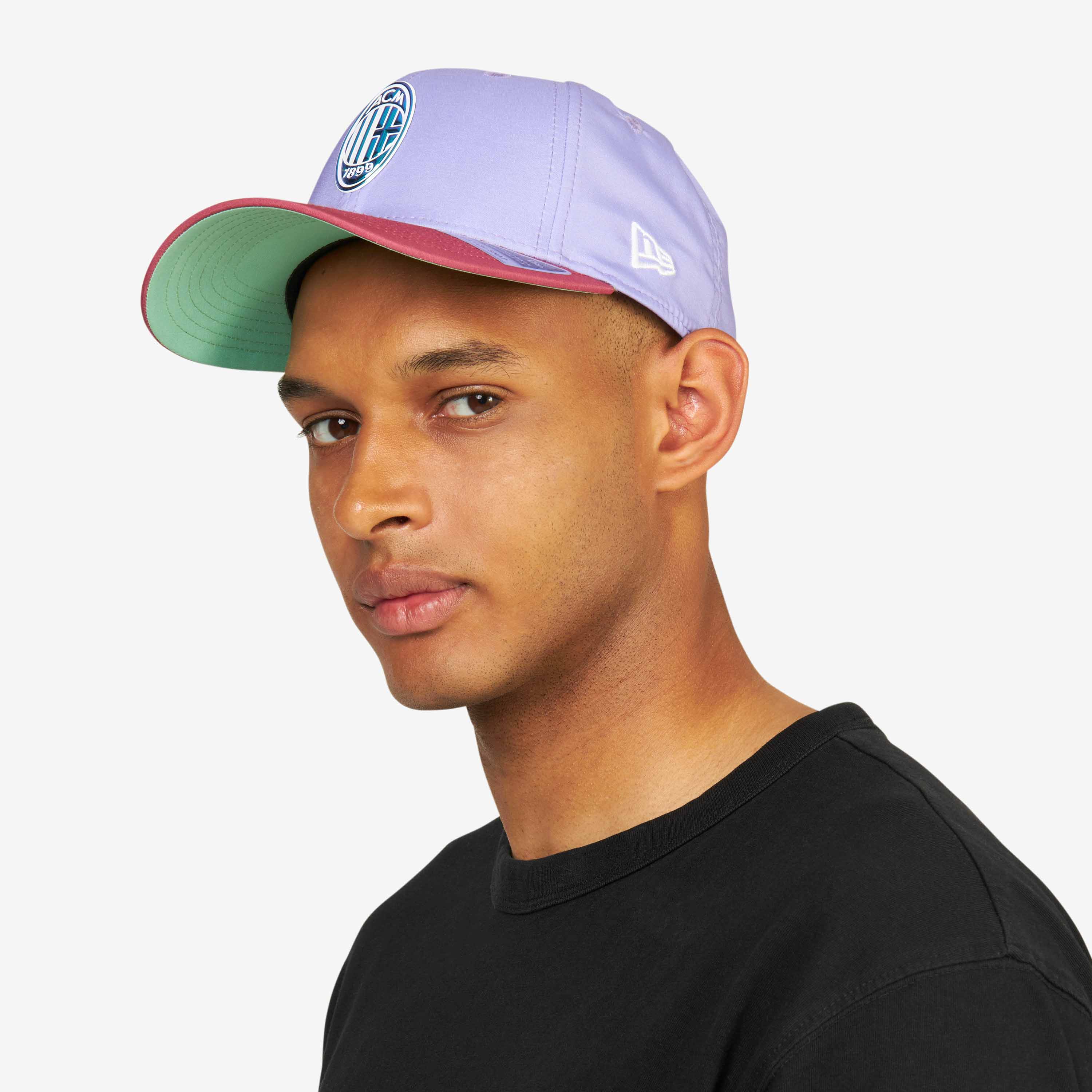 AC Milan 9Forty Stretch Snap New Era cappello logo iridescente