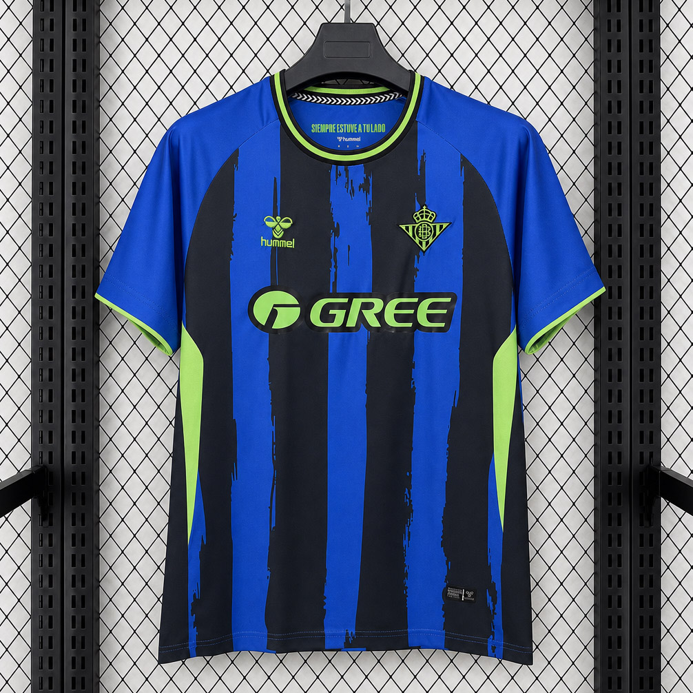 Tifoso Store Real Betis Third 2026/27 maglia blu nera righe