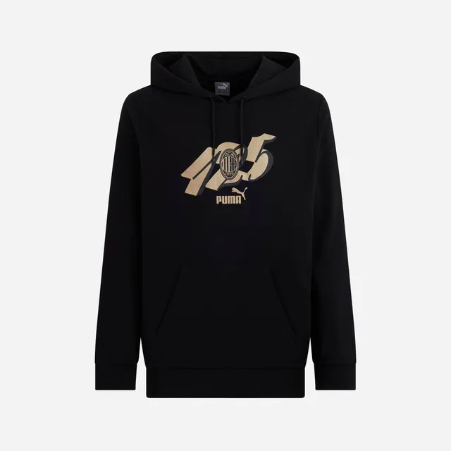 AC Milan 125 Anniversary Culture felpa uomo nera oro