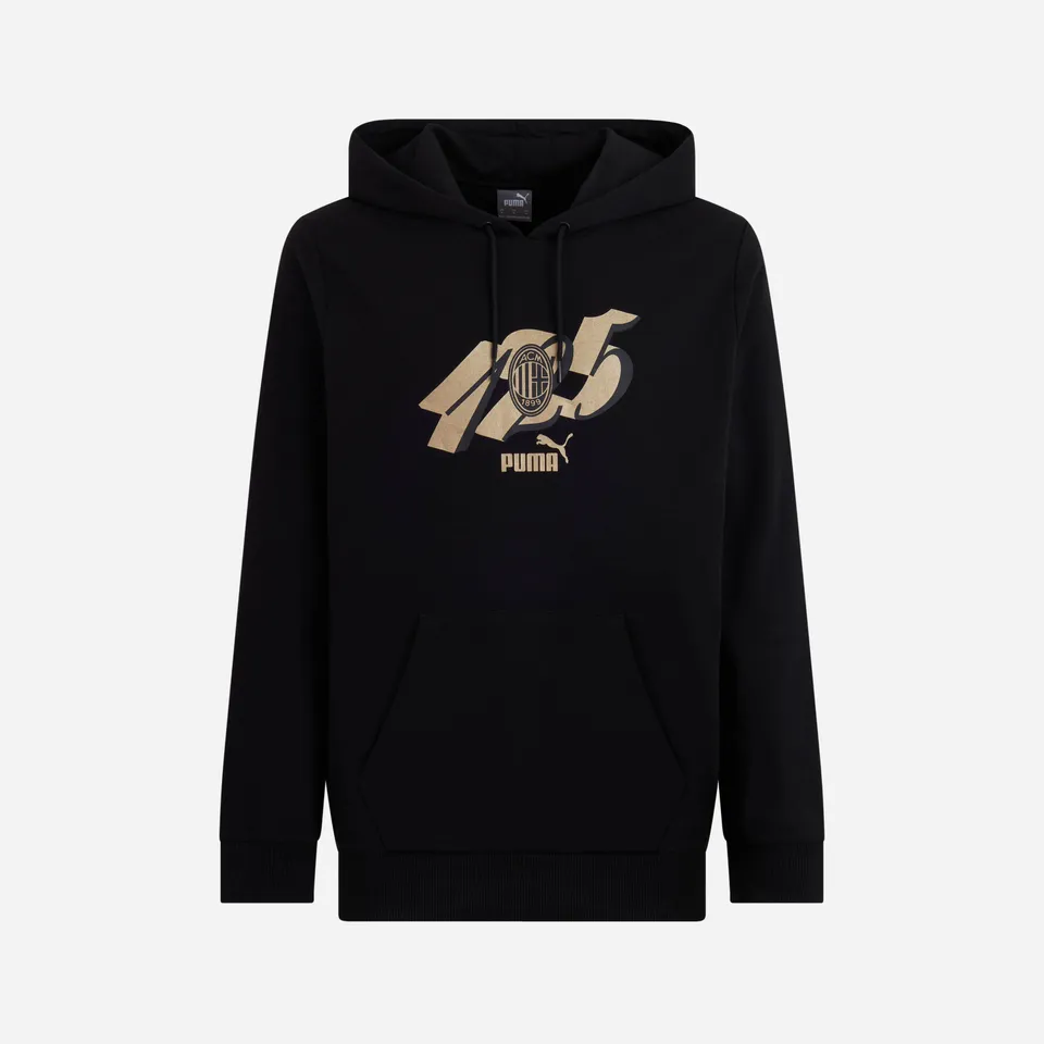 AC Milan 125 Anniversary Culture felpa uomo nera oro