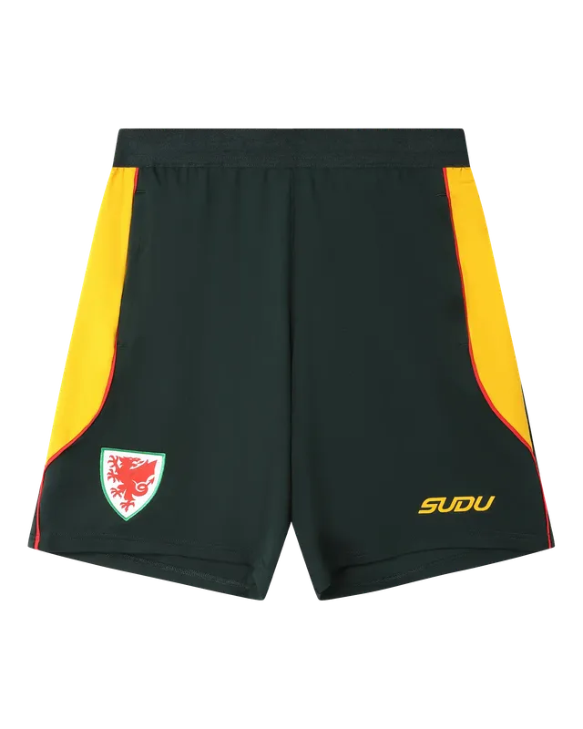 Wales SUDU 2026-27 pantaloncini allenamento verdi M