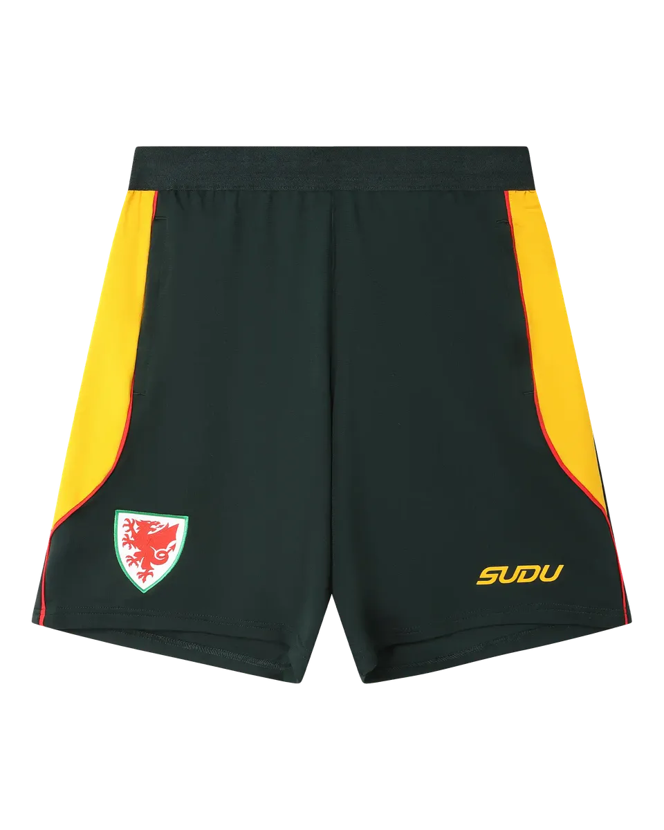 Wales SUDU 2026-27 pantaloncini allenamento verdi M