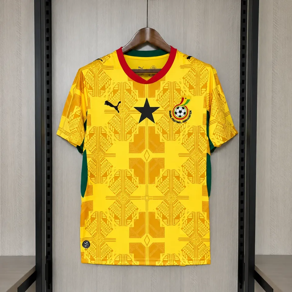 Tifoso Store Ghana Mondiali 2026 Seconda Maglia Gialla S-4XL