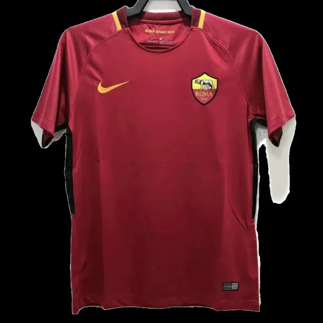 Tifoso Store Roma 2017/18 Retro maglia calcio rosso porpora S