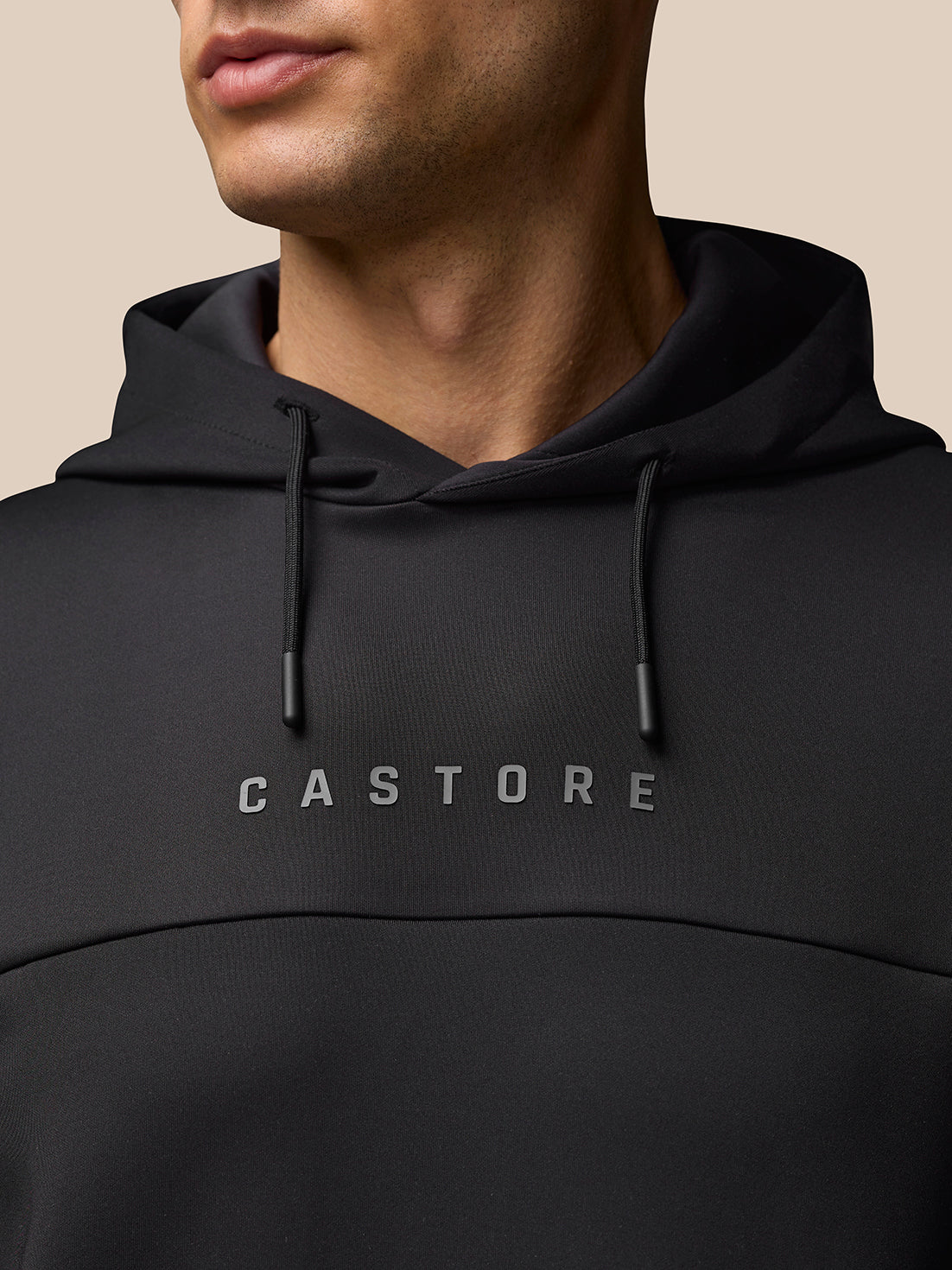 Twente Castore Flex hoodie nero felpa cappuccio uomo