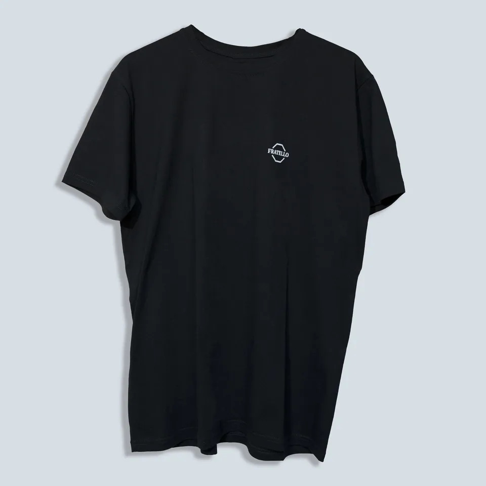 Fratello Essential T-Shirt Cotone Nera Taglia M Unisex