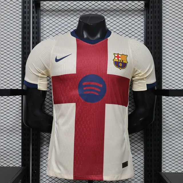 Tifoso Store Barcellona 2026/27 maglia crema Player croce