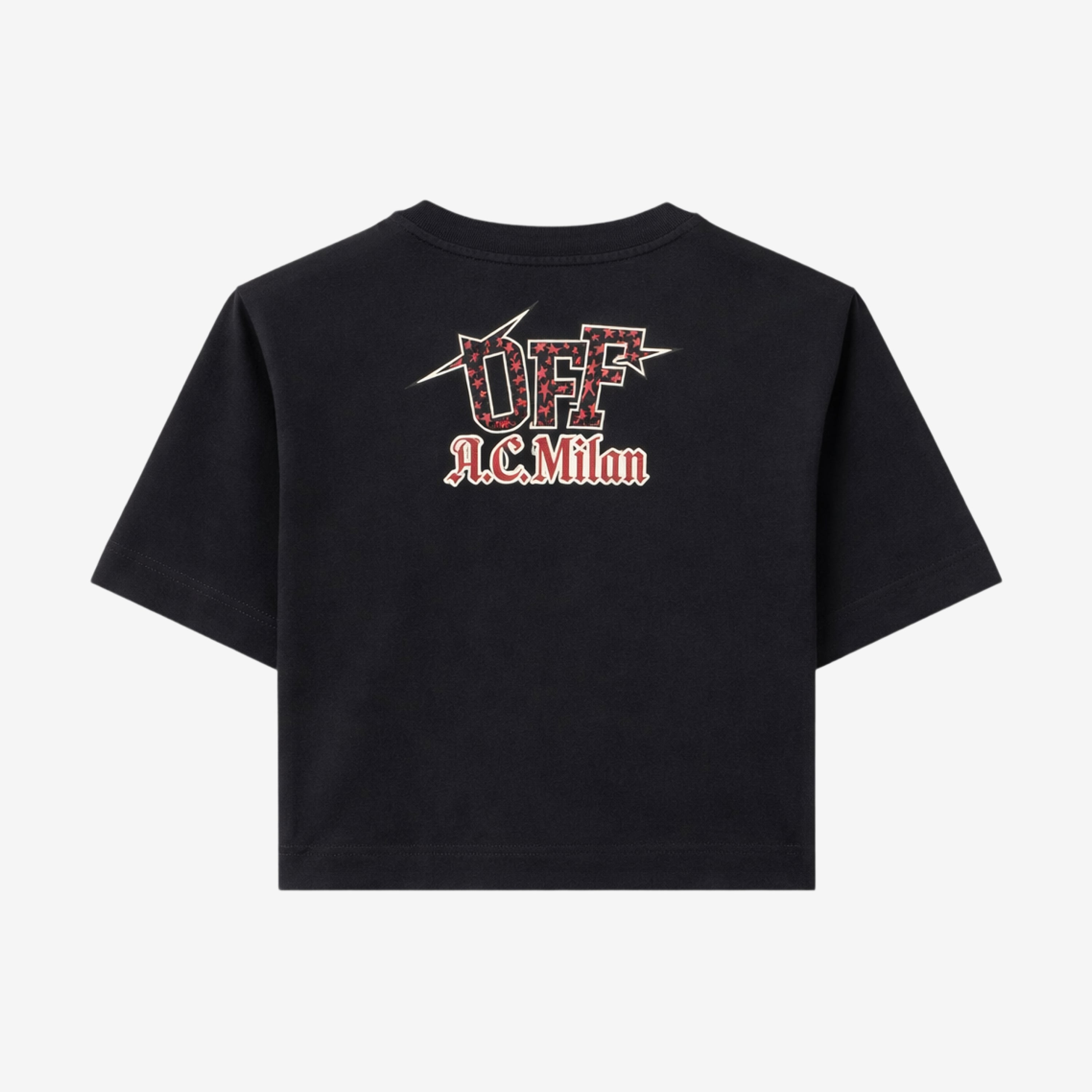 AC Milan Magliette Milan Off-White t-shirt cropped donna
