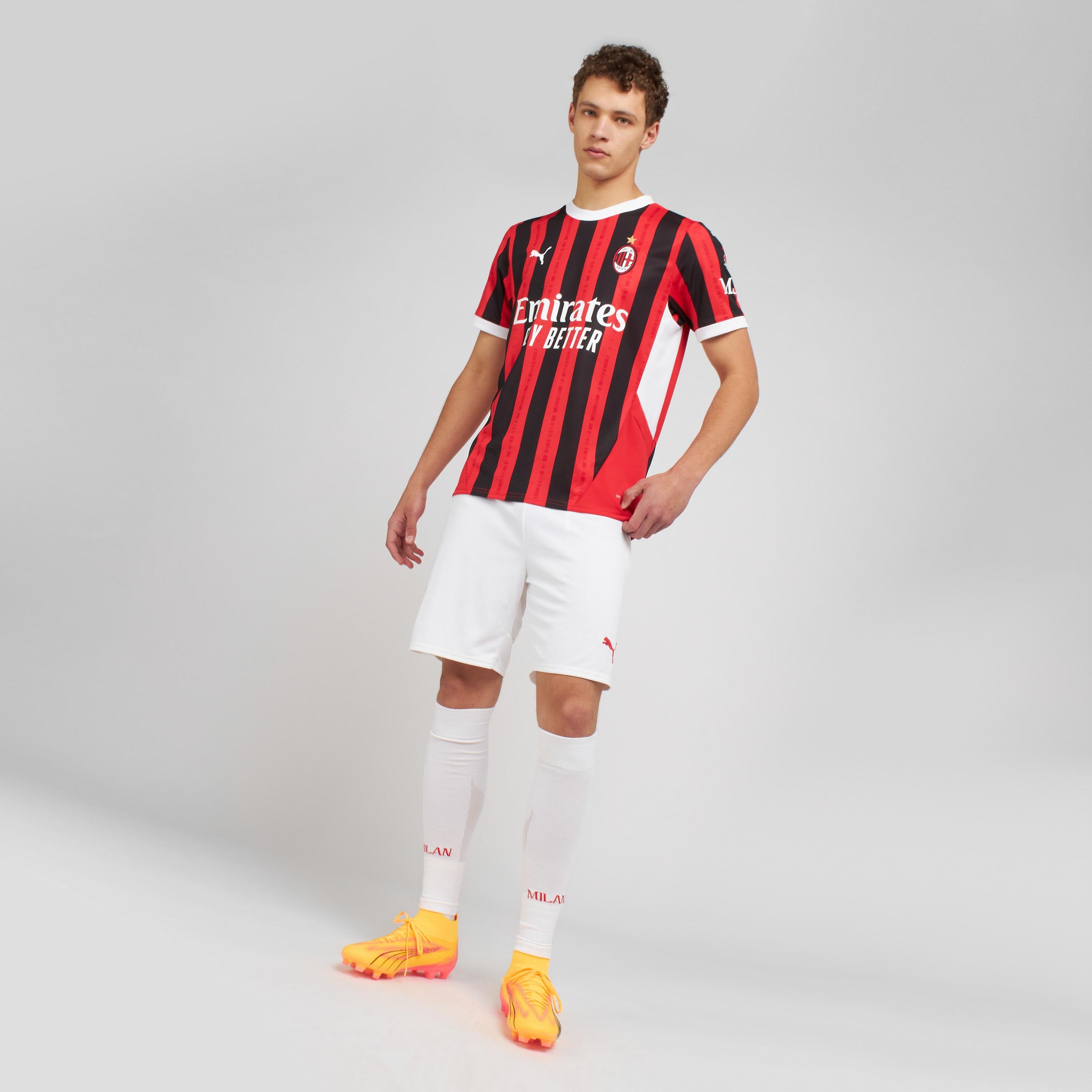 AC Milan Home 2024/25 maglia gara uomo M strisce