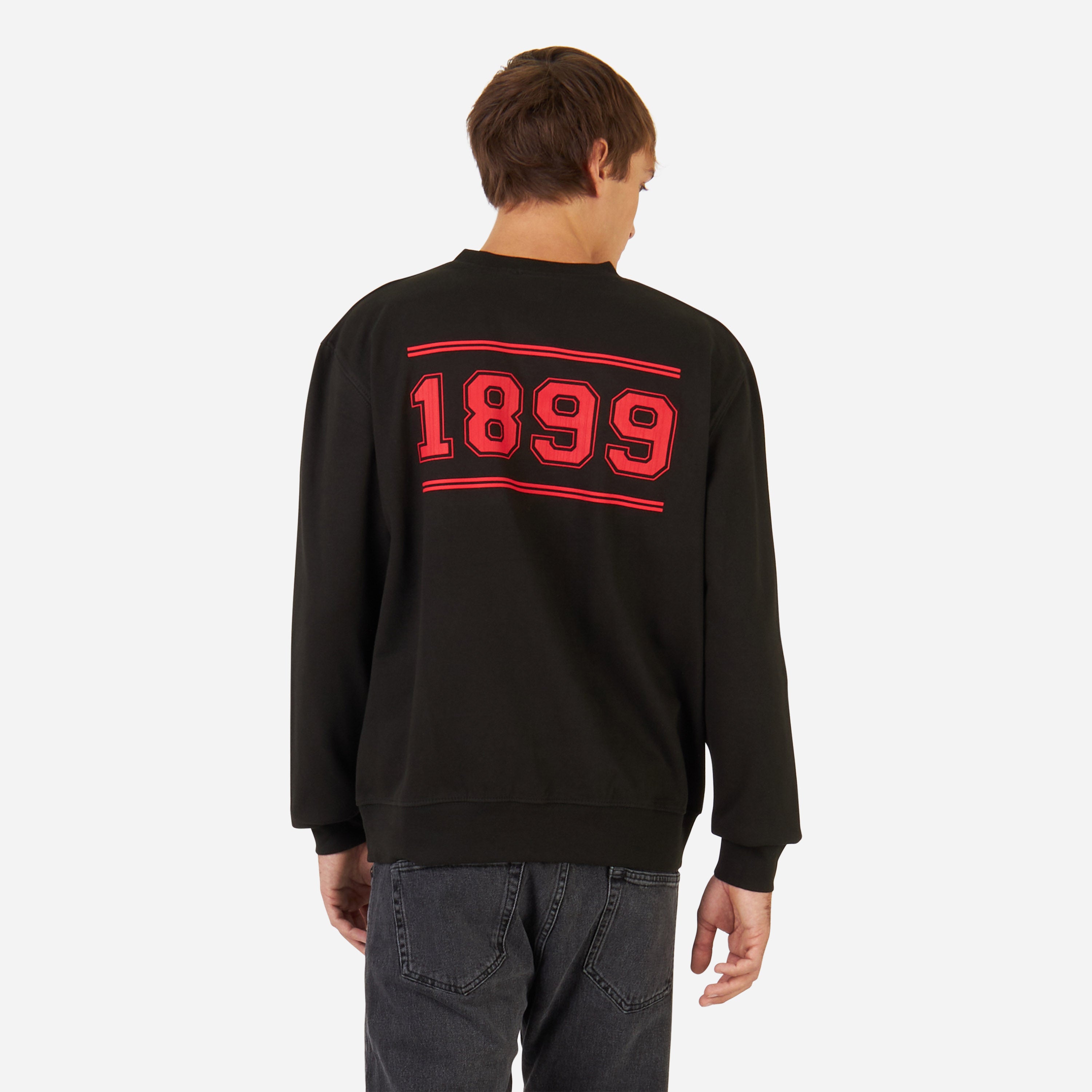 AC Milan College felpa uomo L girocollo cotone 1899
