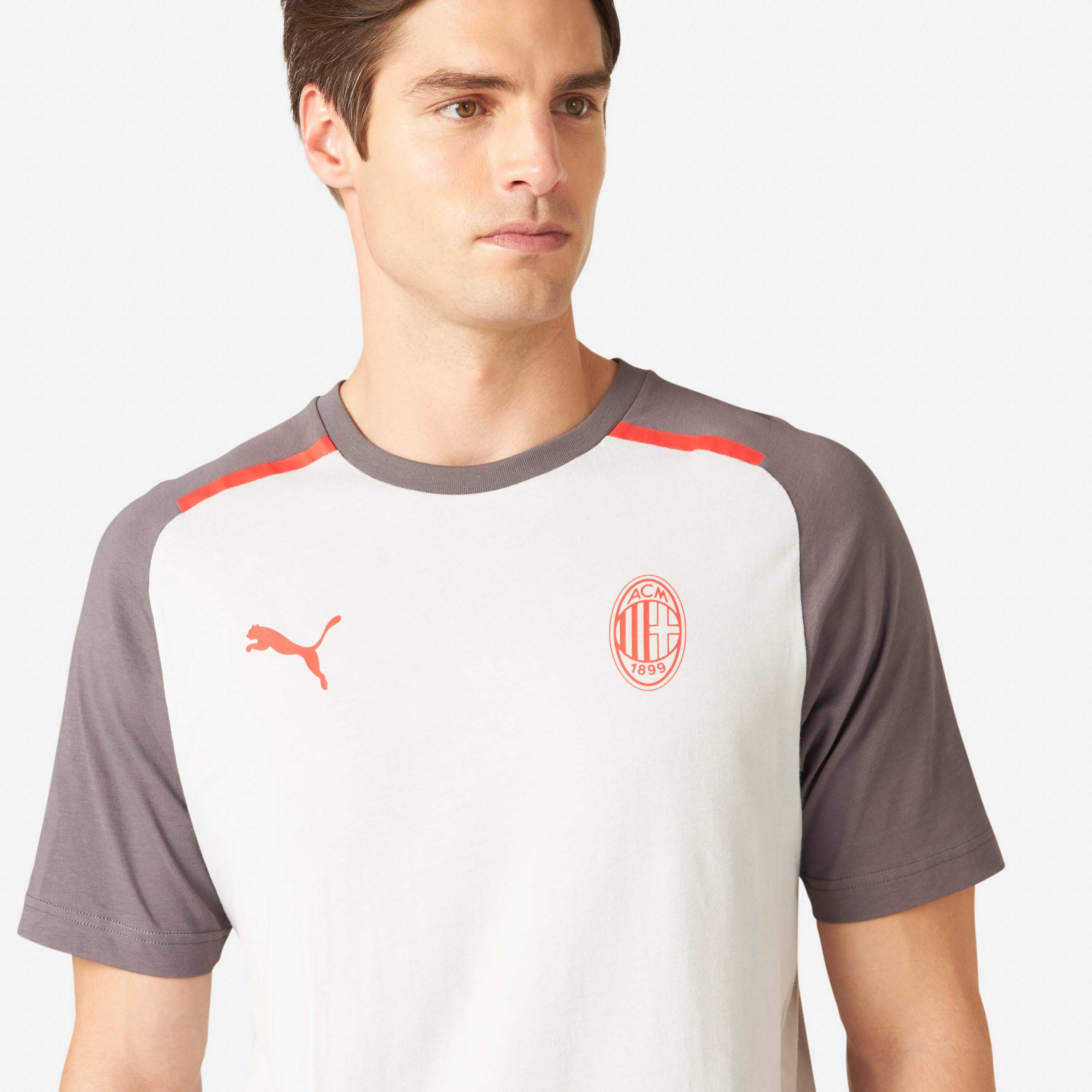 AC Milan Casuals 2023/24 T-Shirt Uomo Cotone Nera