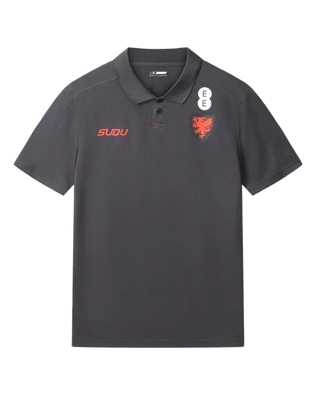 Wales SUDU 2026-28 Staff Travel Polo nera
