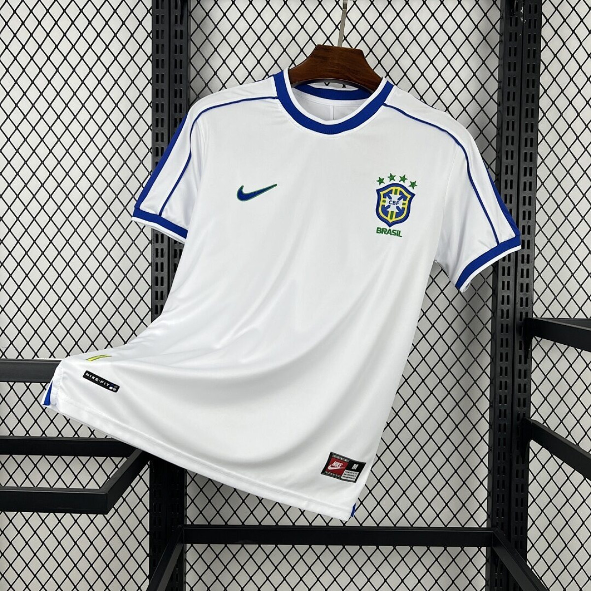 Brasile 1998/99 maglia calcio casa gialla retro