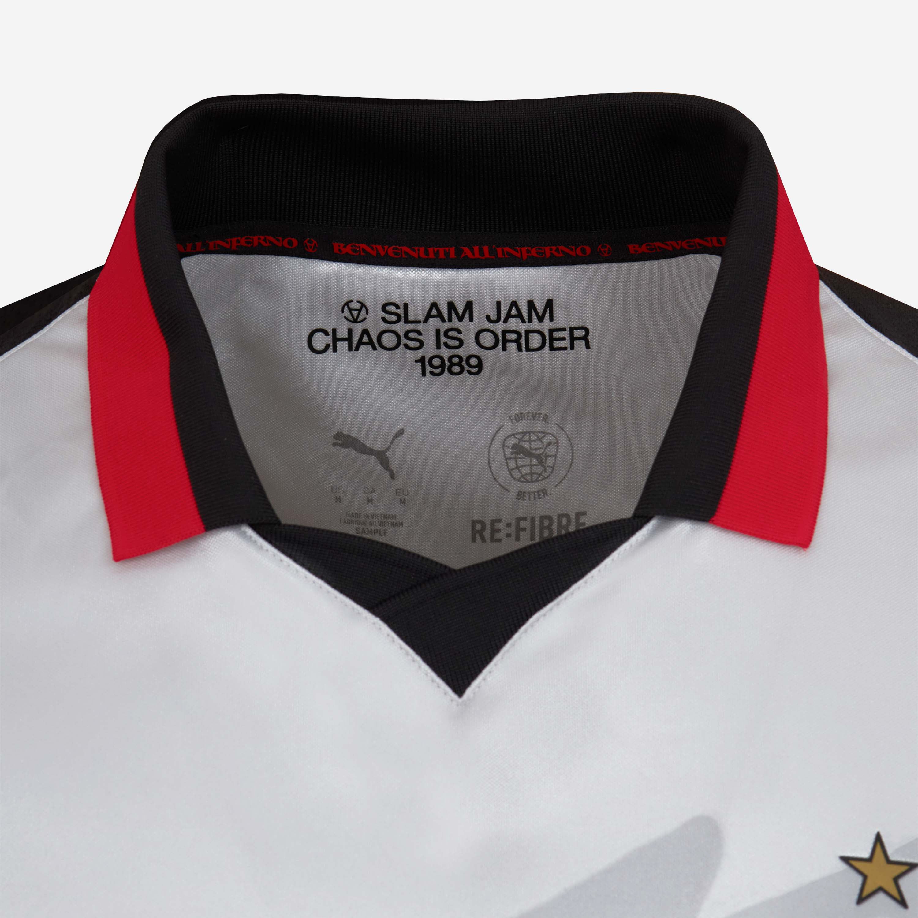 AC Milan x Slam Jam maglia gara argento manica lunga uomo
