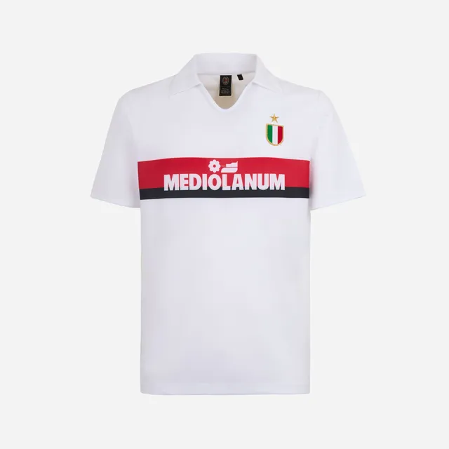 AC Milan Maglie Retro Historical Away 1988/89 maglia M bianca