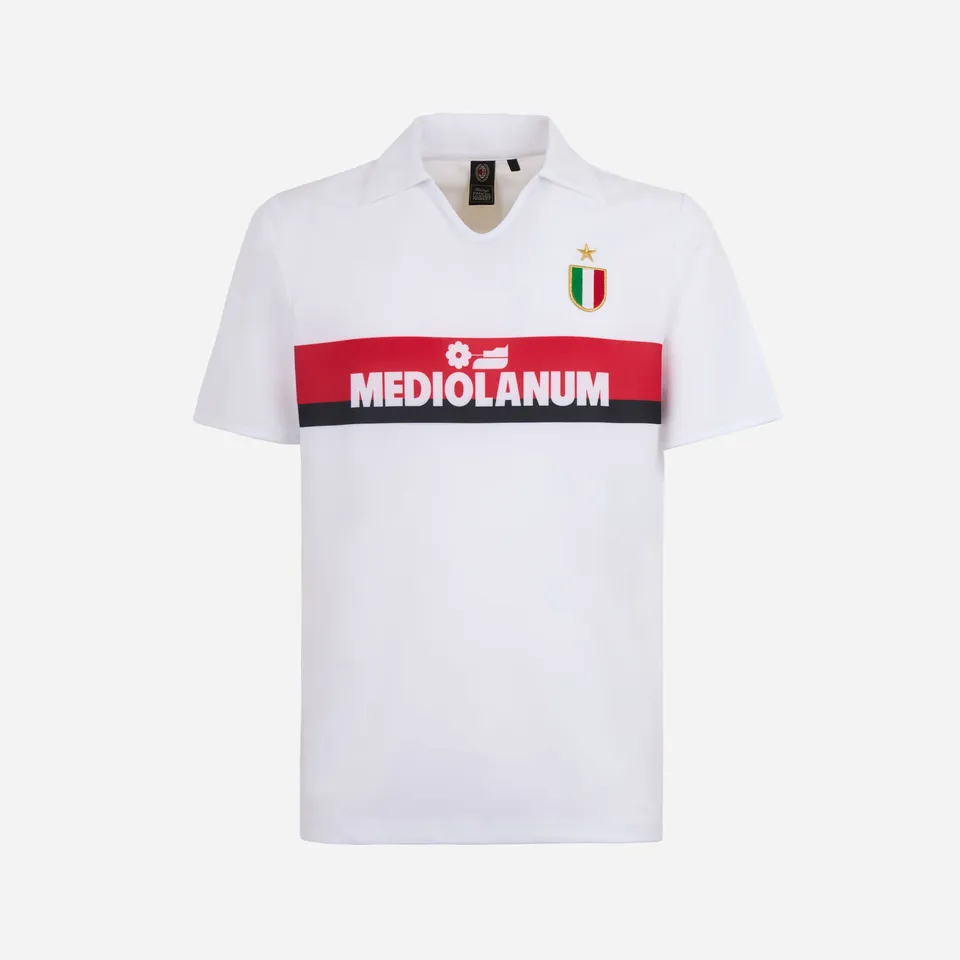 AC Milan Maglie Retro Historical Away 1988/89 maglia M bianca