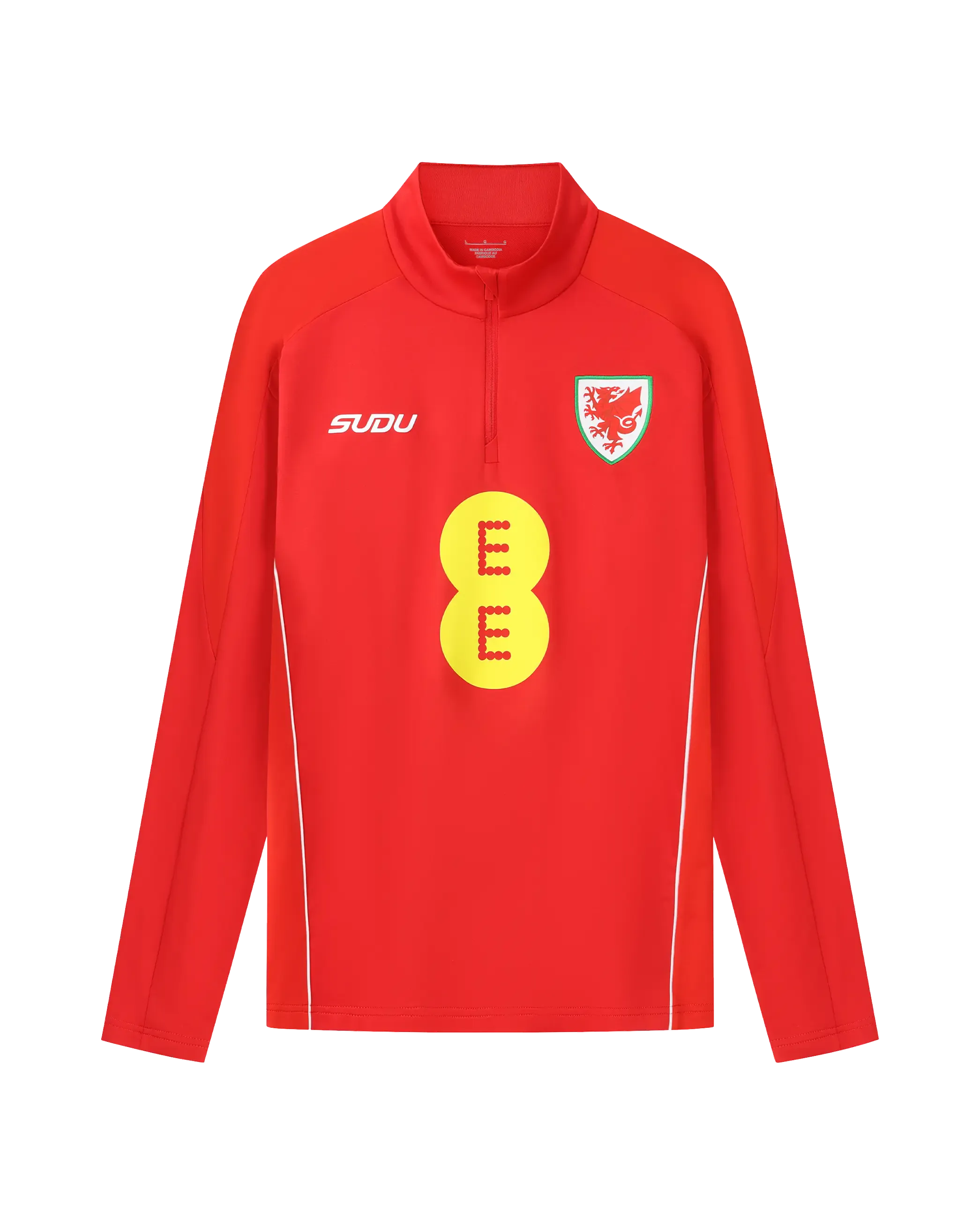 Wales Training SUDU 2026-28 felpa zip bambino