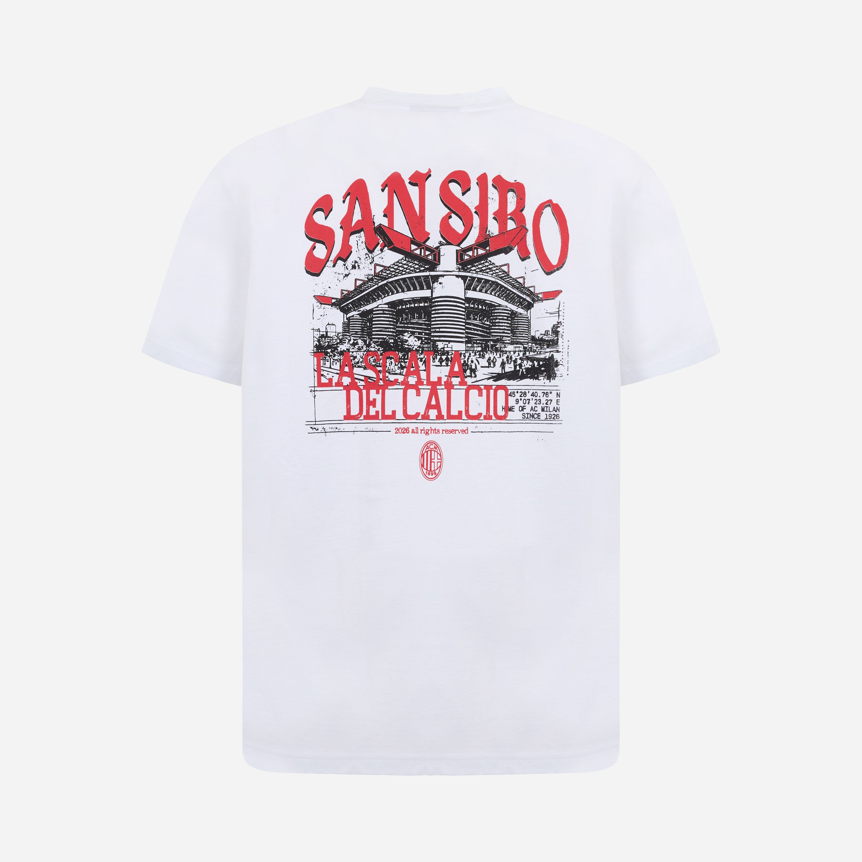 AC Milan San Siro White t-shirt bianca uomo M