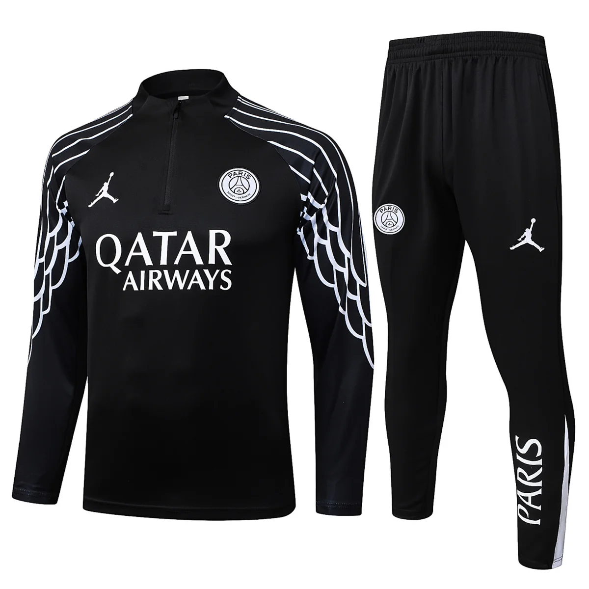 Tifoso Store PSG Jordan 2025/26 tuta nera mezza zip