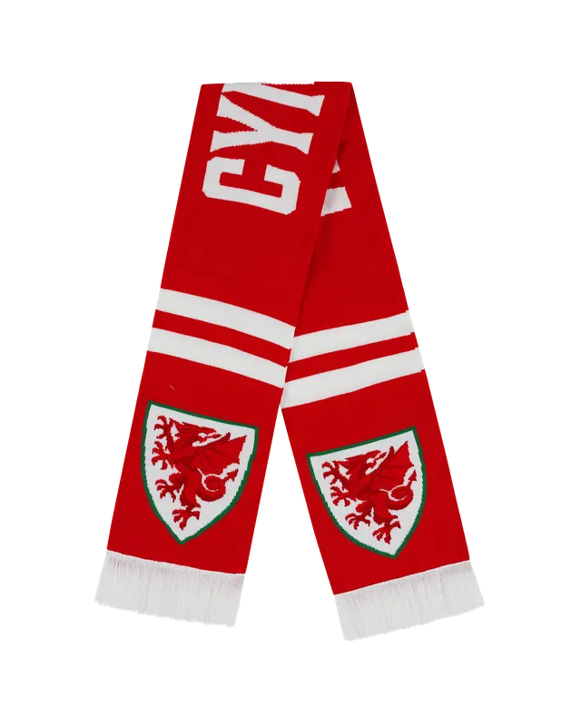 Wales Accessories CYMRU Bar Scarf sciarpa rossa taglia unica
