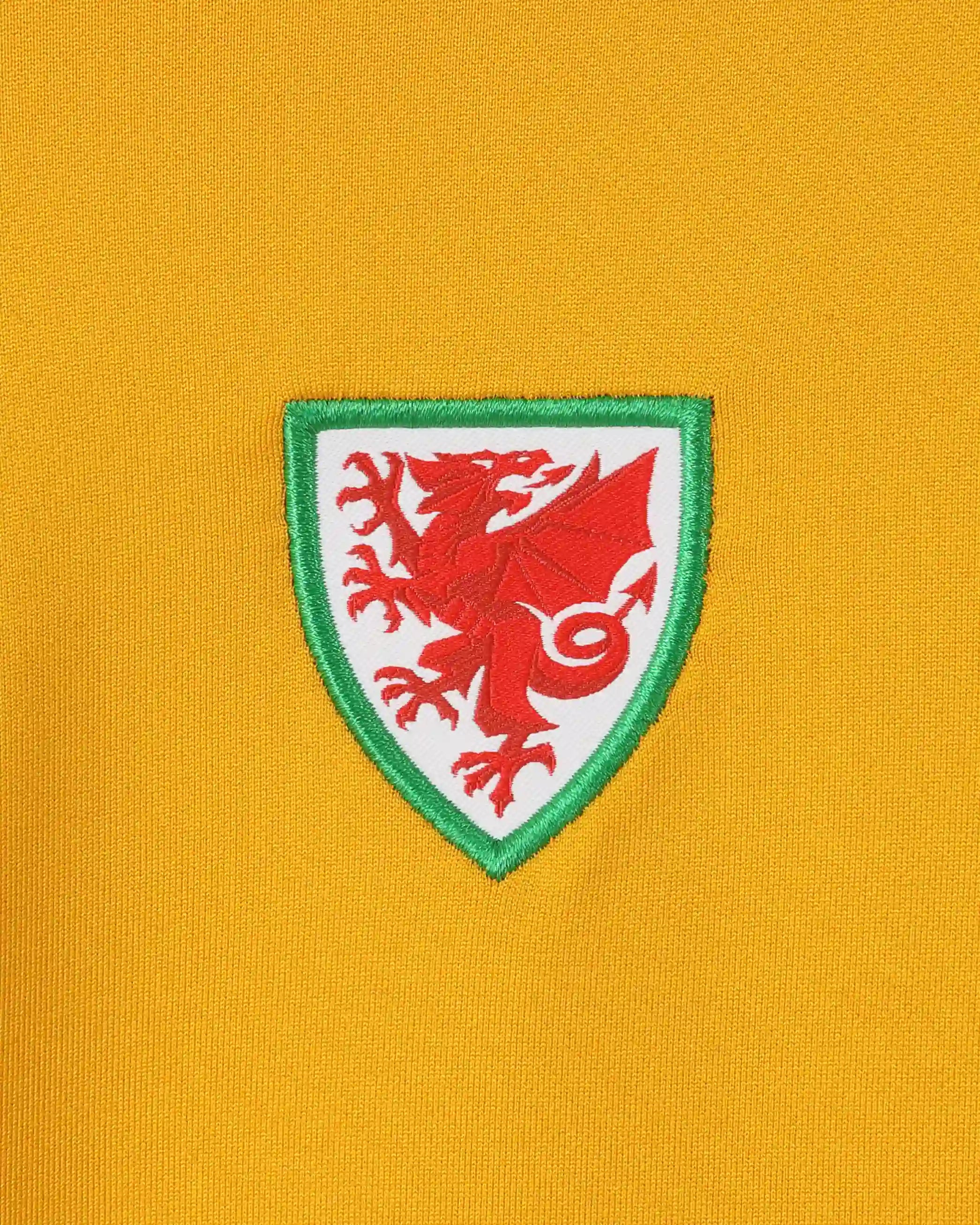 Wales Training Players Away felpa bambino gialla