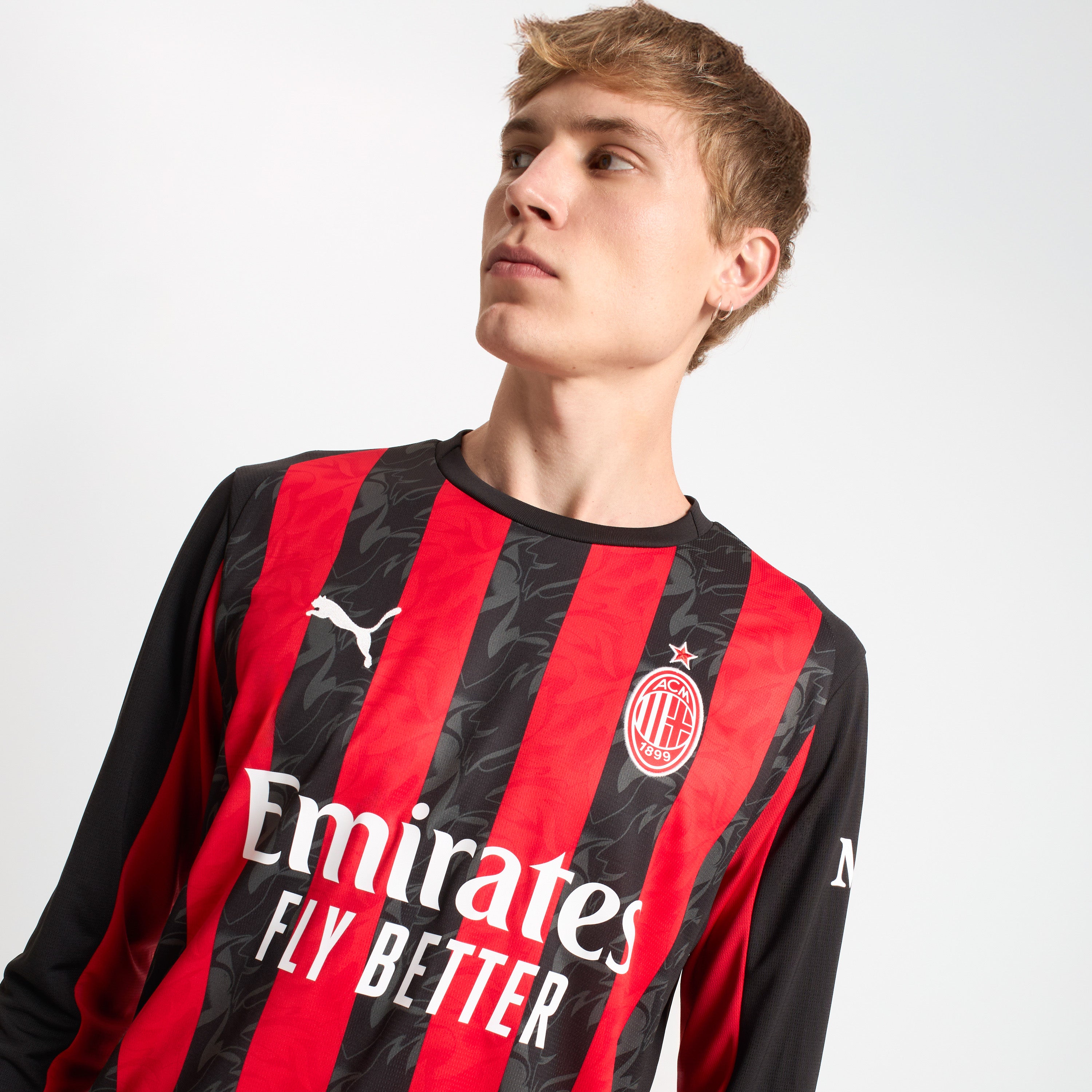 AC Milan Home 25/26 Maglia Manica Lunga Uomo Drycell