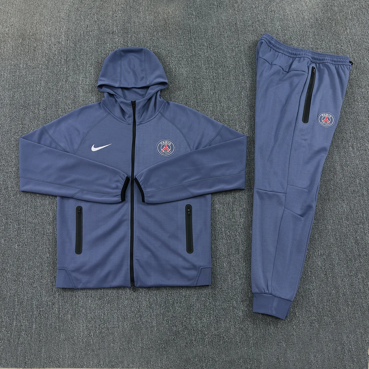 Tifoso Store PSG 2026/27 tuta grigio-blu cappuccio