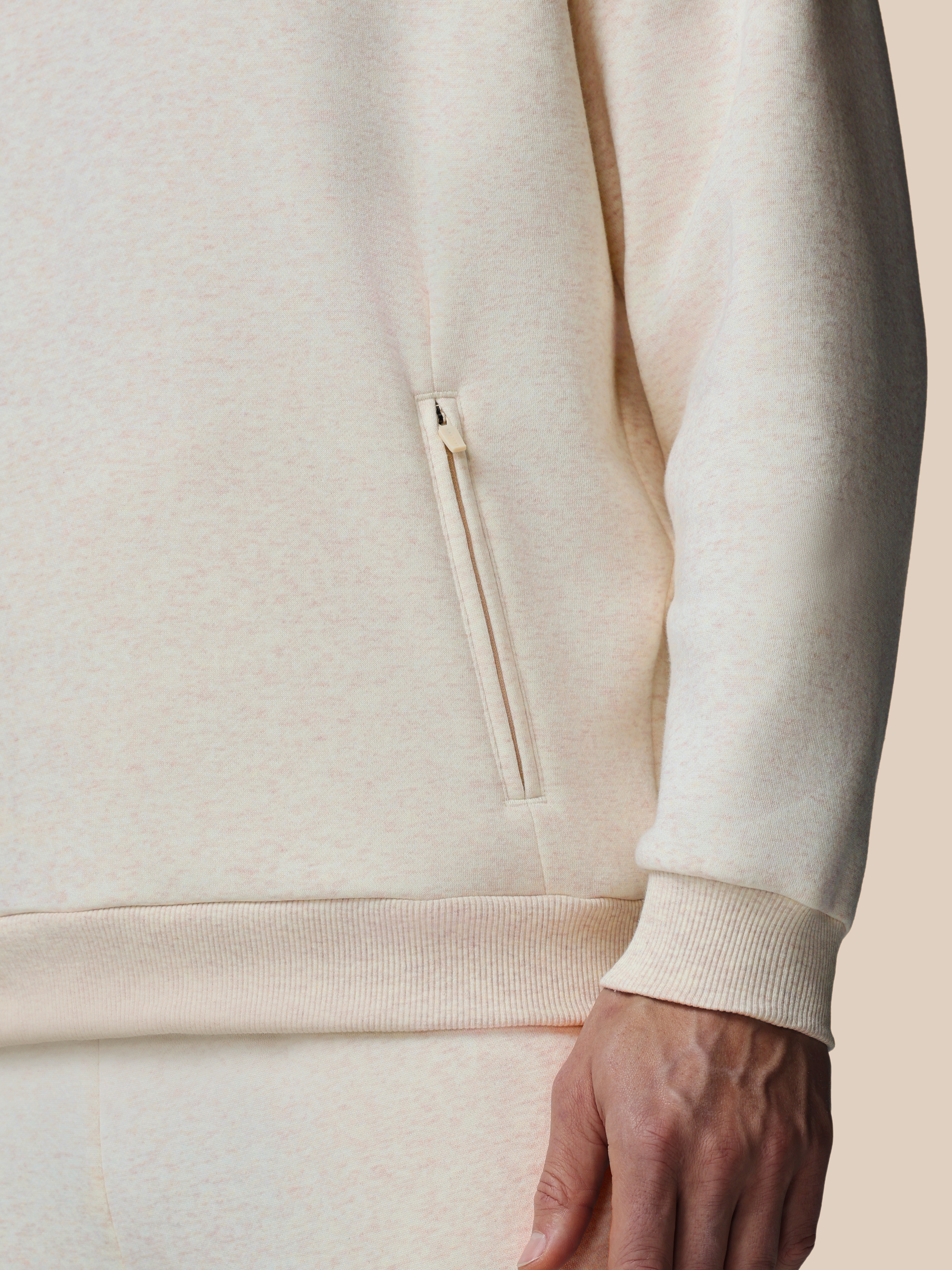 Castore Adapt hoodie uomo cotone fleece oatmeal