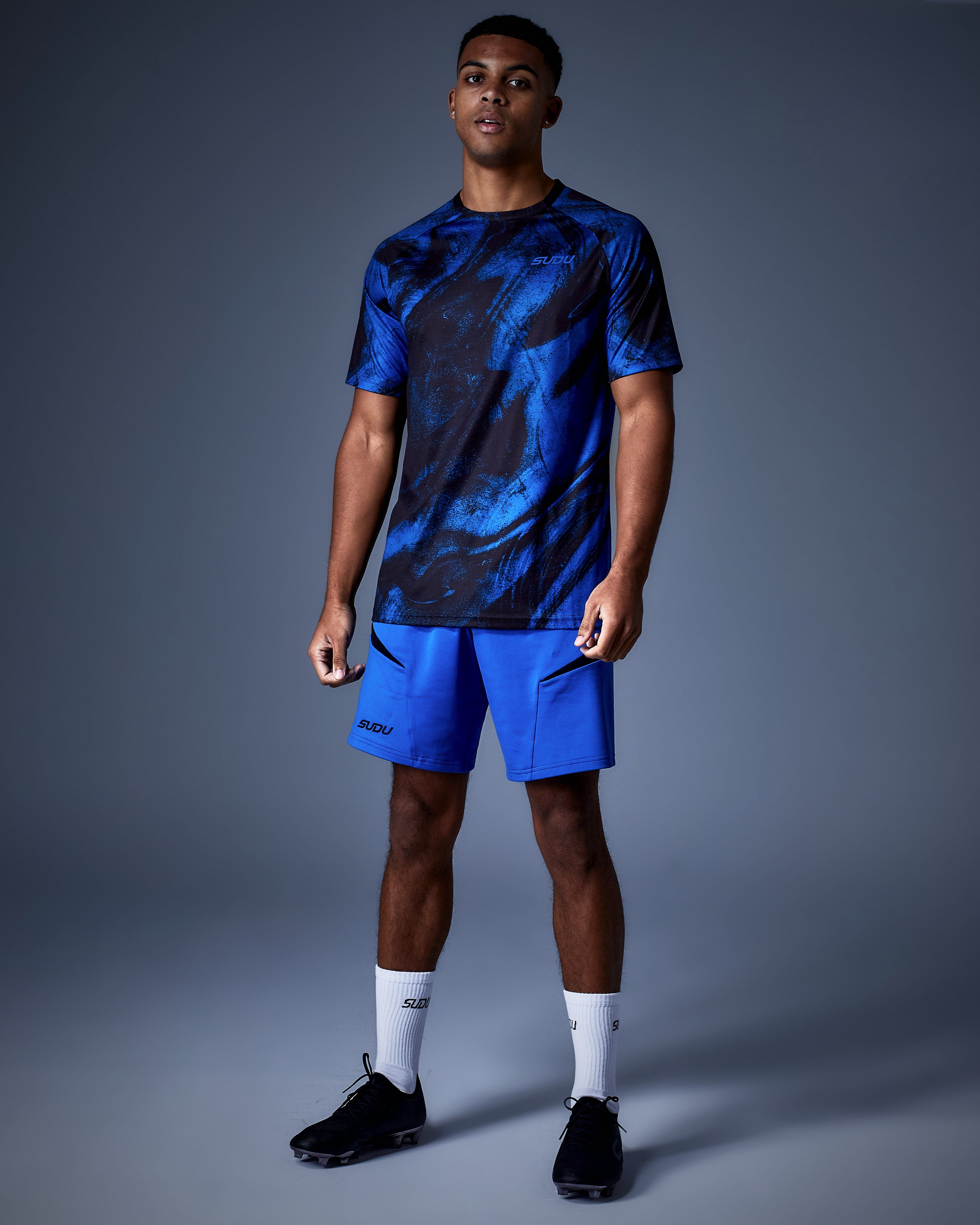 SUDU Clothing SPT 01 Play t-shirt nero blu uomo