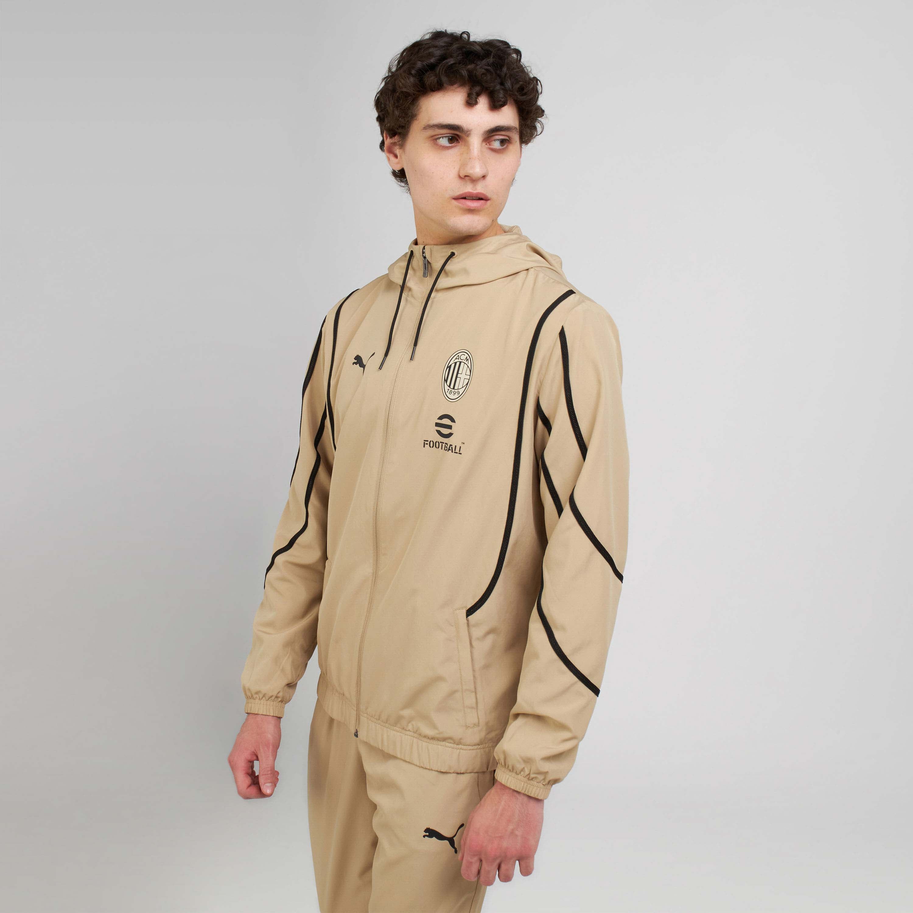 AC Milan Prematch 2024/25 giacca cappuccio zip uomo M
