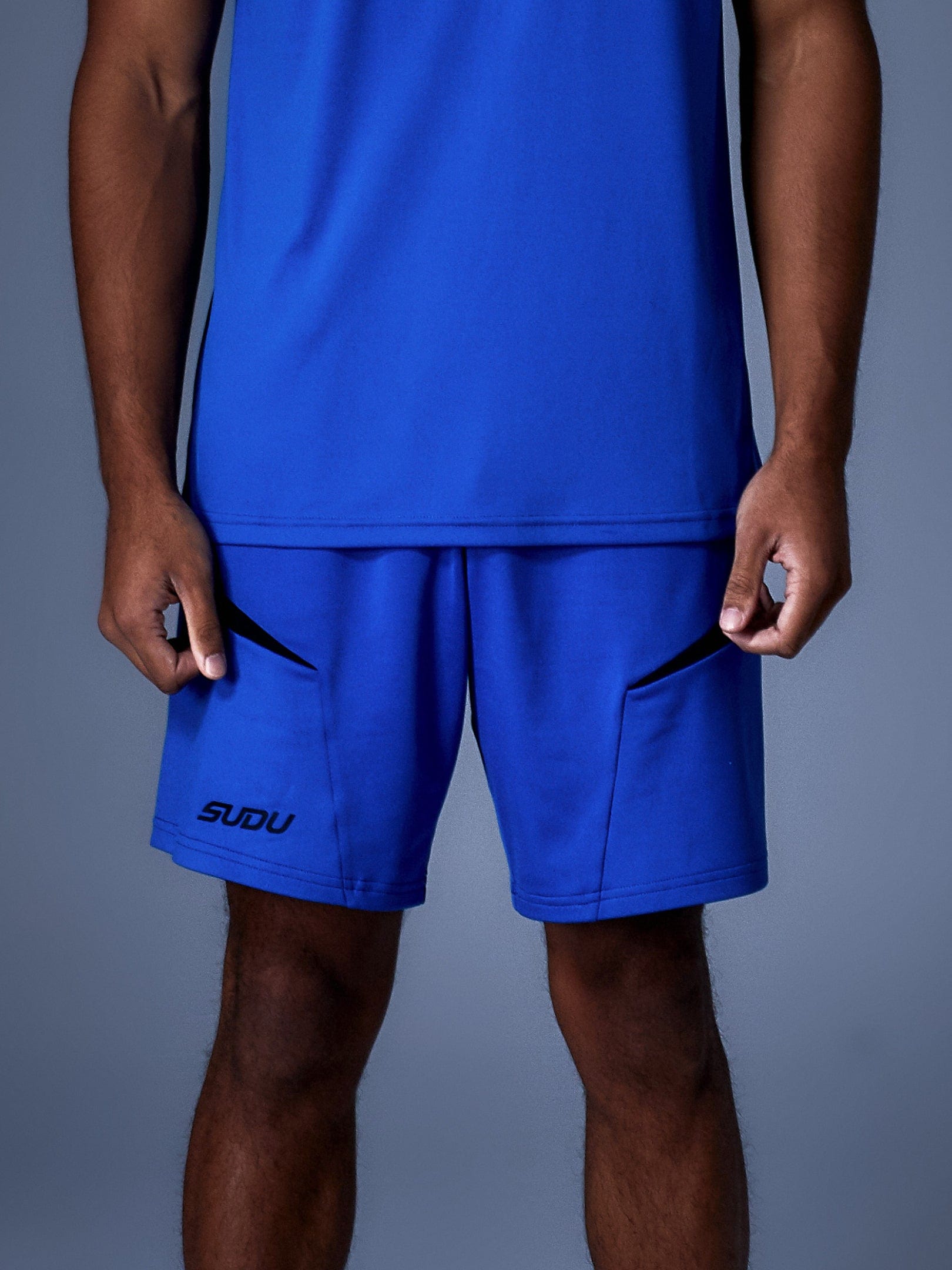 SUDU Clothing SPS 01 pantaloncini calcio blu